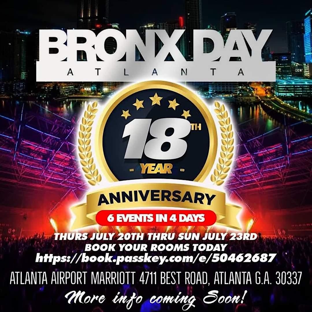 BRONX DAY ATLANTA 2025, 20 July to 23 July AllEvents
