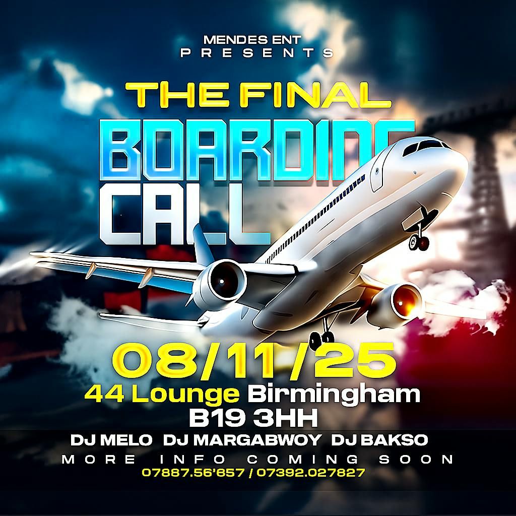 THE FINAL BOARDING CALL, 8 November | Event in Birmingham | AllEvents