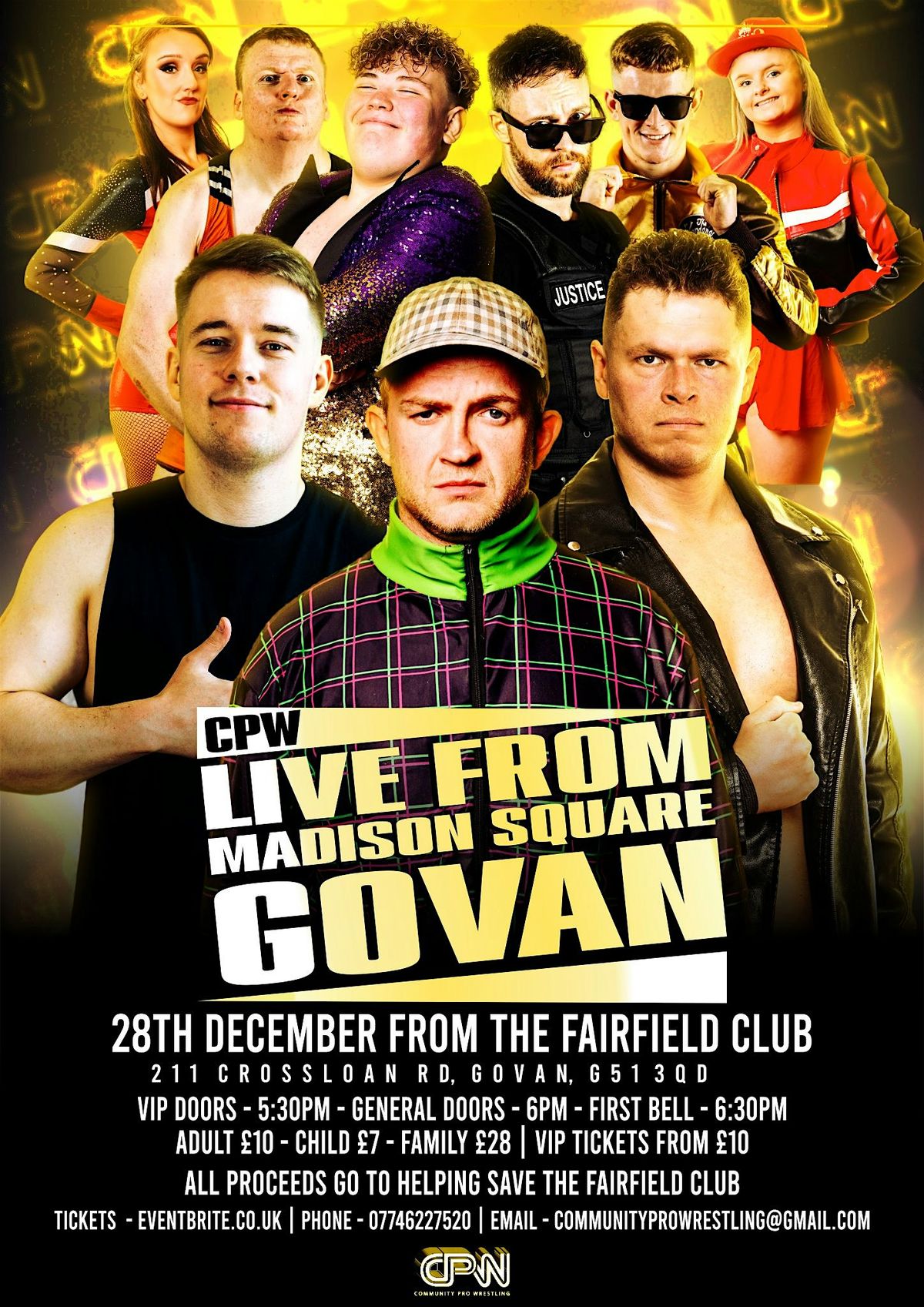 CPW Live At Madison Square Govan, 28 December | Event in Glasgow | AllEvents