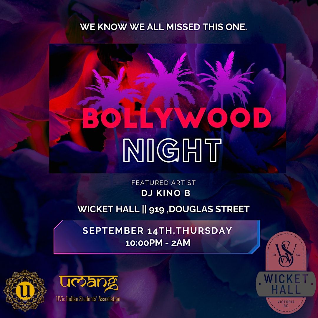 The Bollywood Night, Wicket Hall, Victoria, September 14 to September 15 AllEvents.in