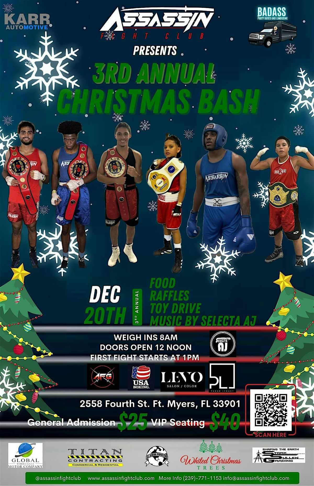 3rd Annual Amateur Boxing Christmas Bash, 20 December | Event in Fort Myers | AllEvents