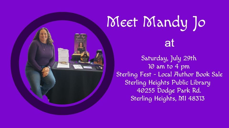 Meet Author Mandy Jo at Sterling Fest Local Author Book Sale