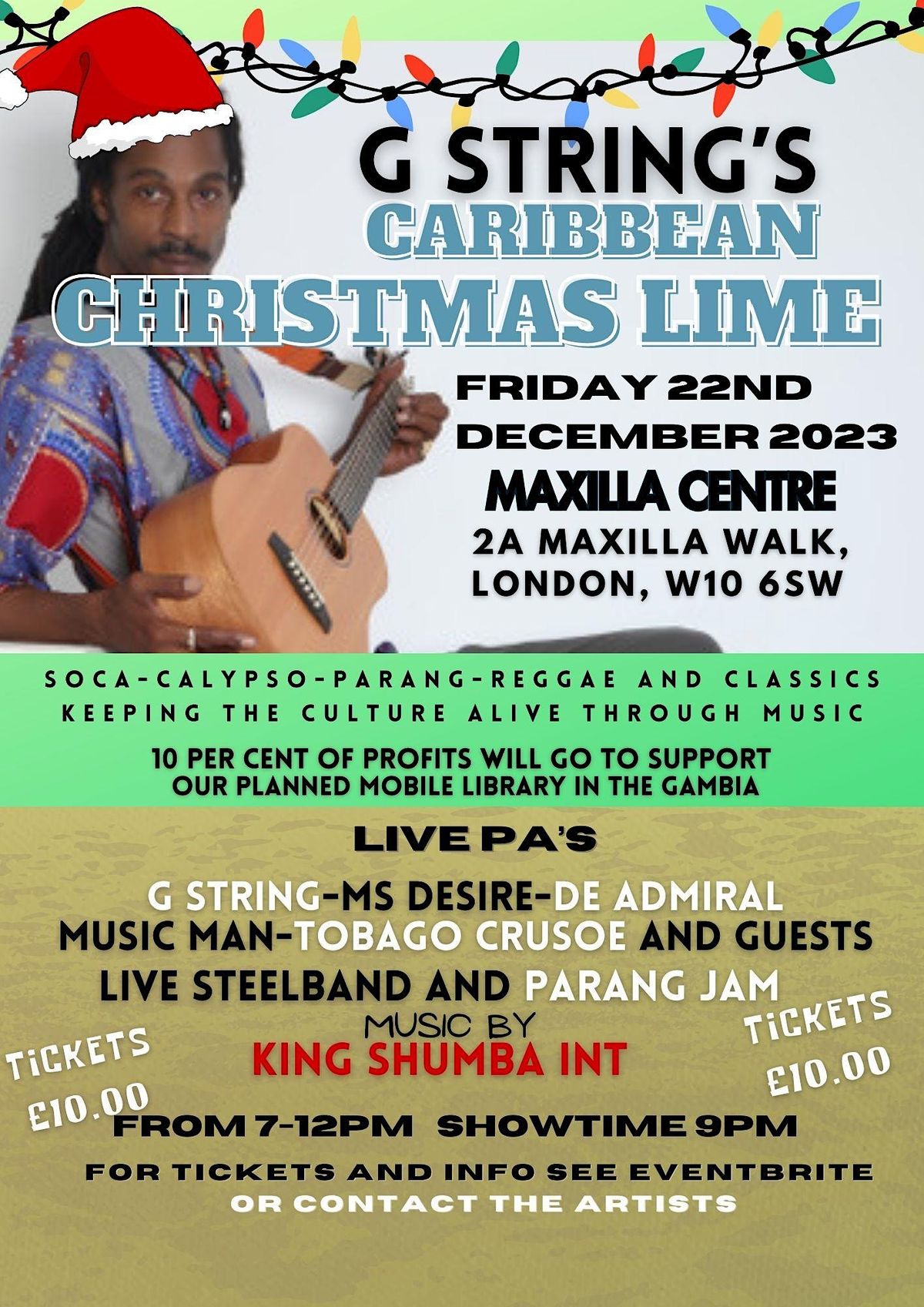 G Strings Caribbean Christmas Lime Maxilla Hall Social Club London g-strings-caribbean-christmas-lime-maxilla-hall-social-club-london