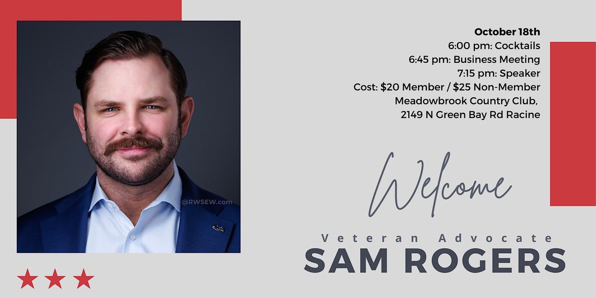 RWSEW October Event: Welcome Veteran Advocate Sam Rogers, Meadowbrook ...