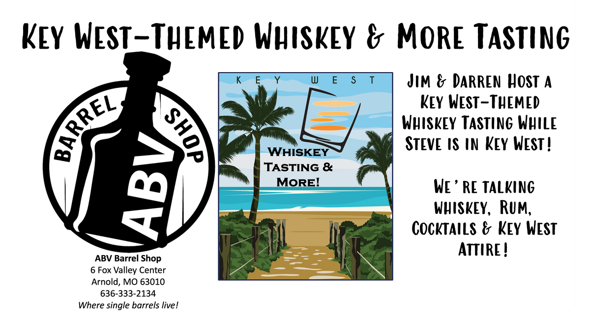 ABV Barrel Shop Key WestThemed Whiskey & More Tasting, ABV Barrel Shop