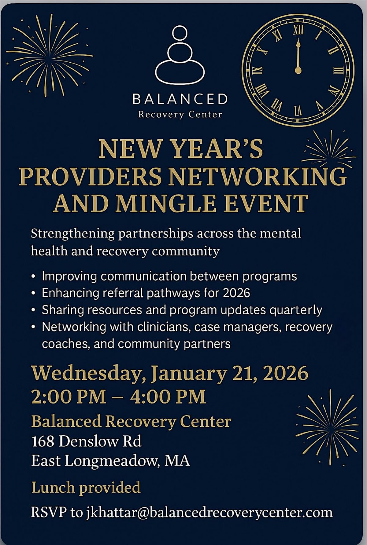 New Year's Providers Networking Mingle Event, 21 January | Event in East Longmeadow | AllEvents