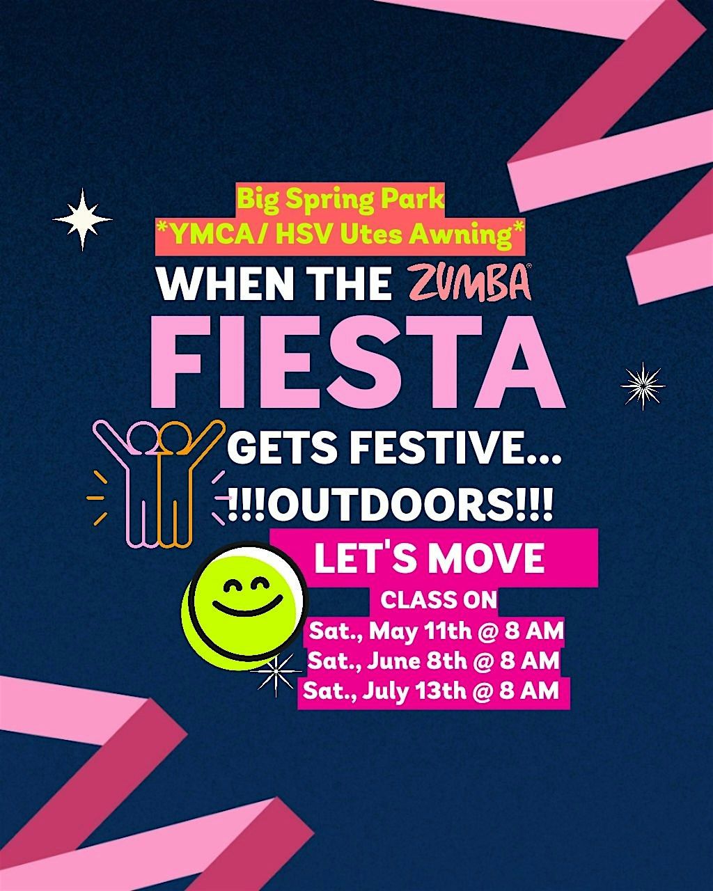Saturday Outdoor ZUMBA with Rose @ Big Spring Park, Big Spring Park ...