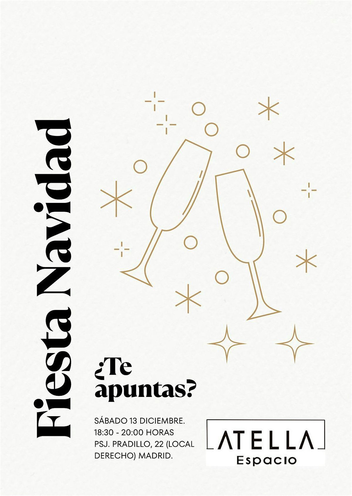 Fiesta de Navida en Espacio Atella, 13 December | Event in Madrid | AllEvents