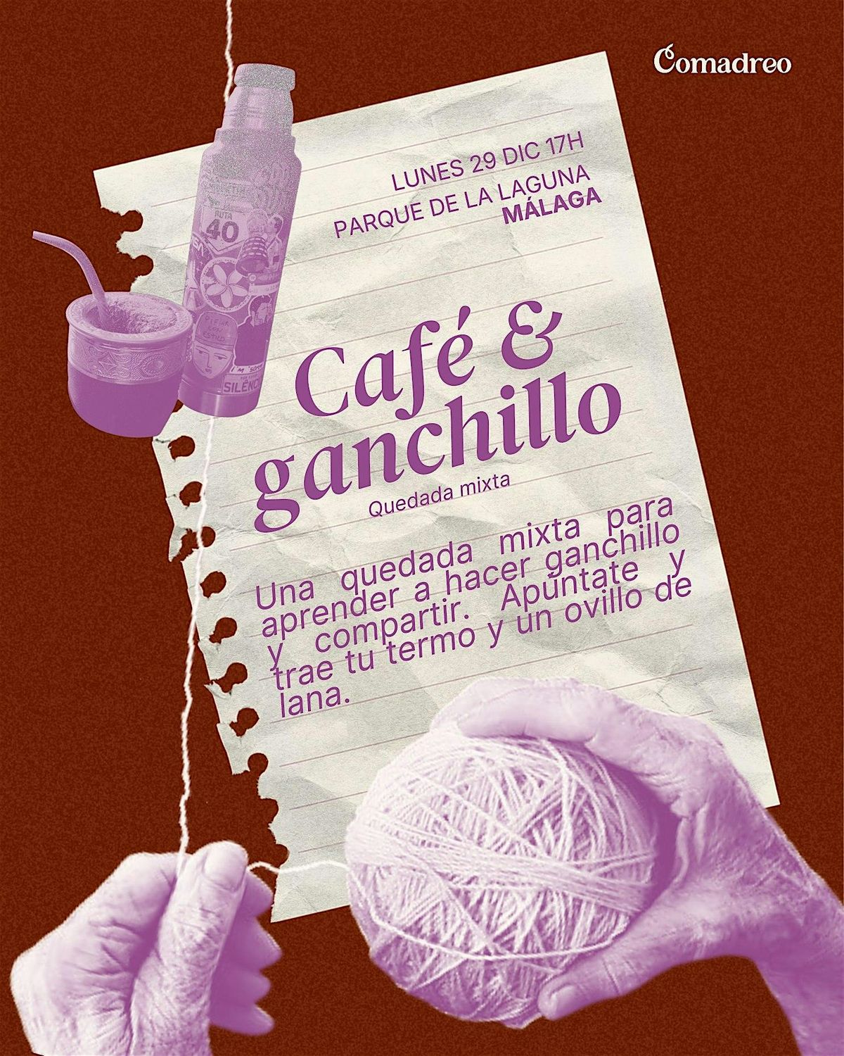 Ganchillo & café, 29 December | Event in Málaga | AllEvents