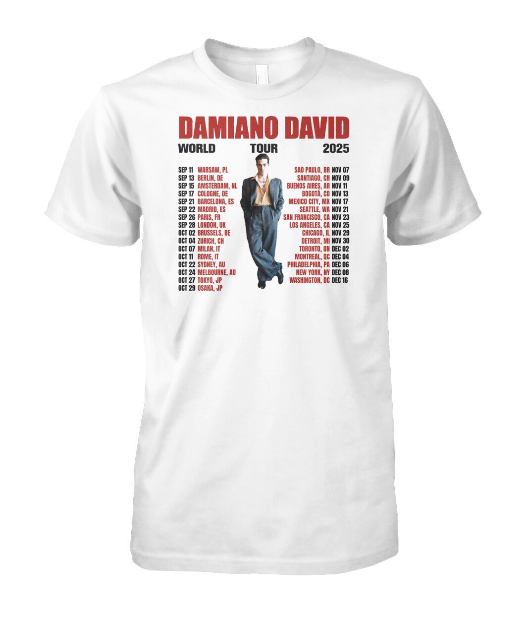 Damiano David Amsterdam Tickets, 15 September | Event in Amsterdam | AllEvents