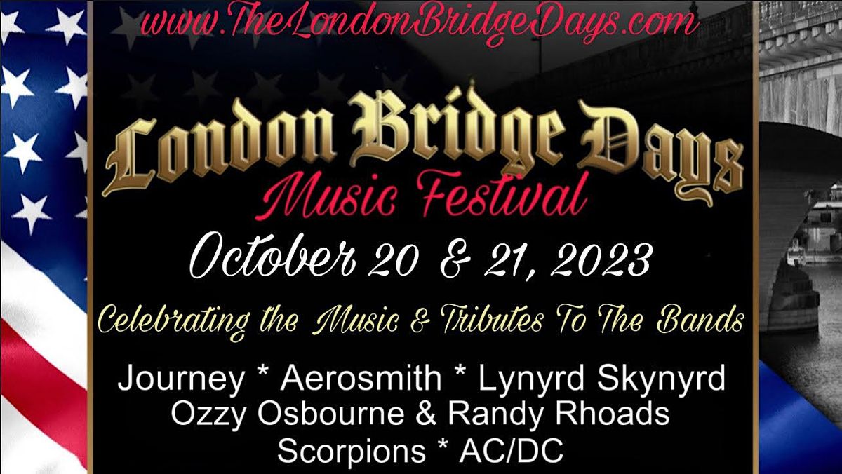 The London Bridge Days Music Festival, Lake Havasu State Park - Windsor 4, Lake  Havasu City, October 20 to October 21 | AllEvents.in