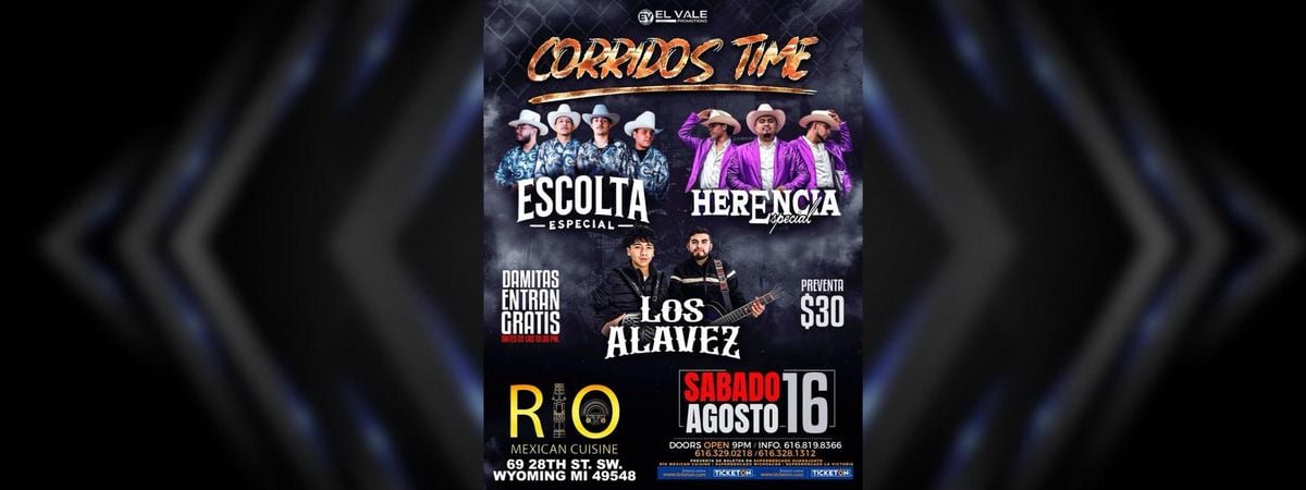 ESCOLTA, HERENCIA Y LOS ALVAREZ, 16 August | Event in Grand Rapids | AllEvents