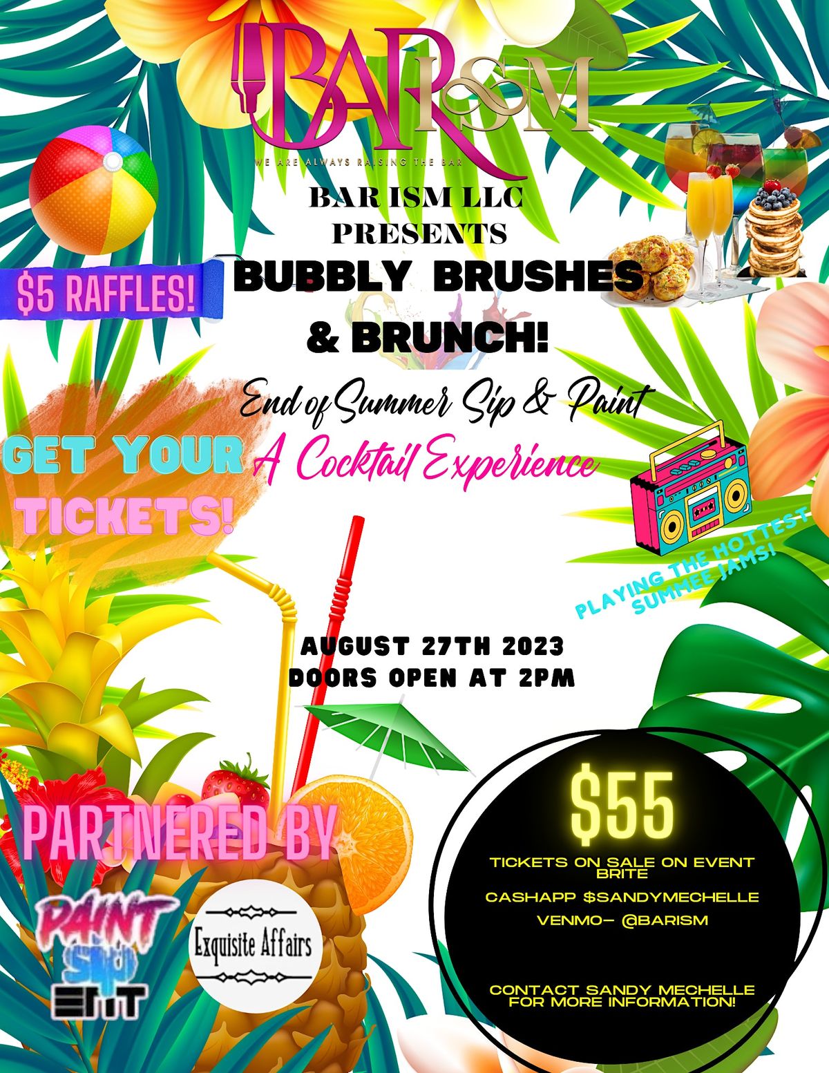 BUBBLY BRUSHES AND BRUNCH A COCKTAIL EXPERIENCE, Foos Studio, Camp