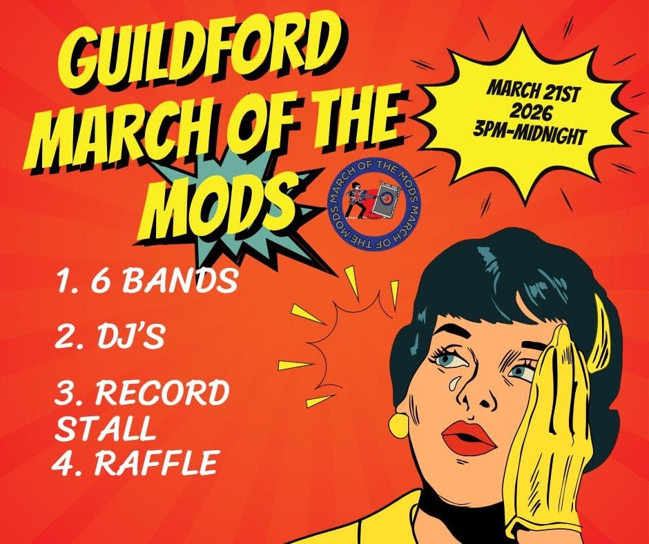 GUILDFORD MARCH OF THE MODS 2026, 21 March | Event in Guildford | AllEvents