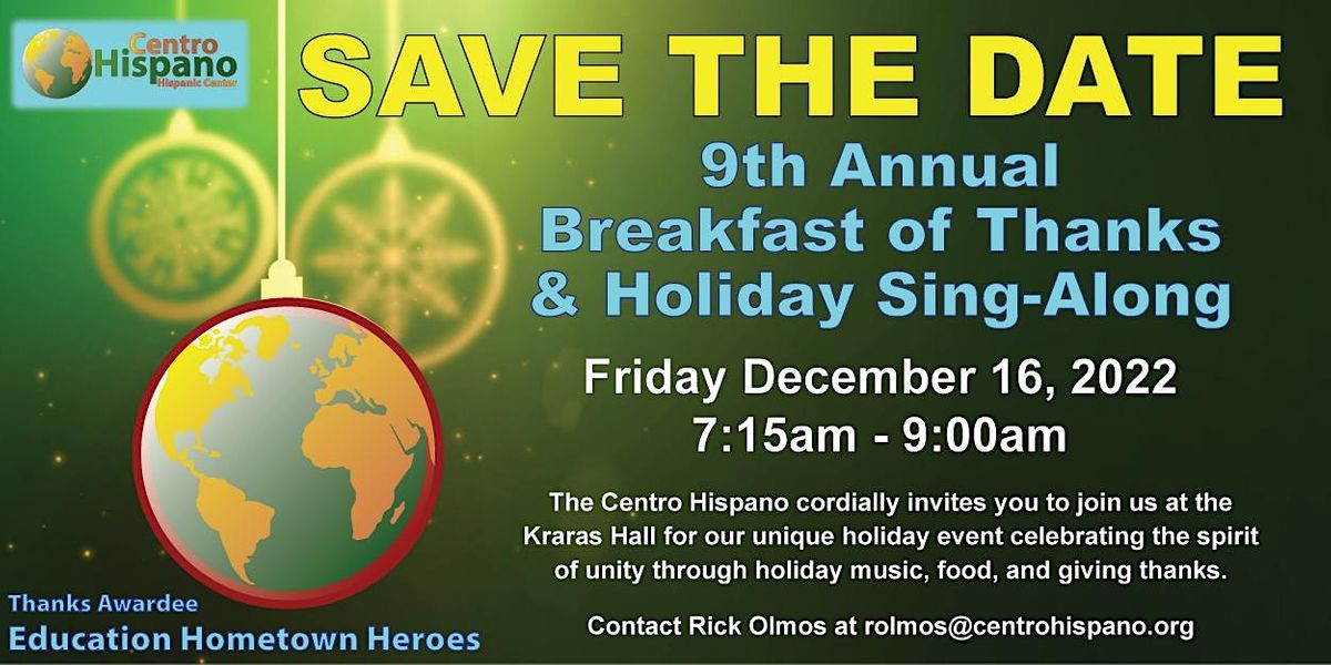 2022 Centro Hispano Breakfast of Thanks & Holiday Sing-Along