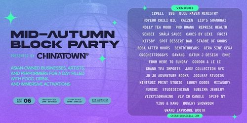 Mid-Autumn Block Party 2025, 6 September | Event in Pine Grove Mills | AllEvents