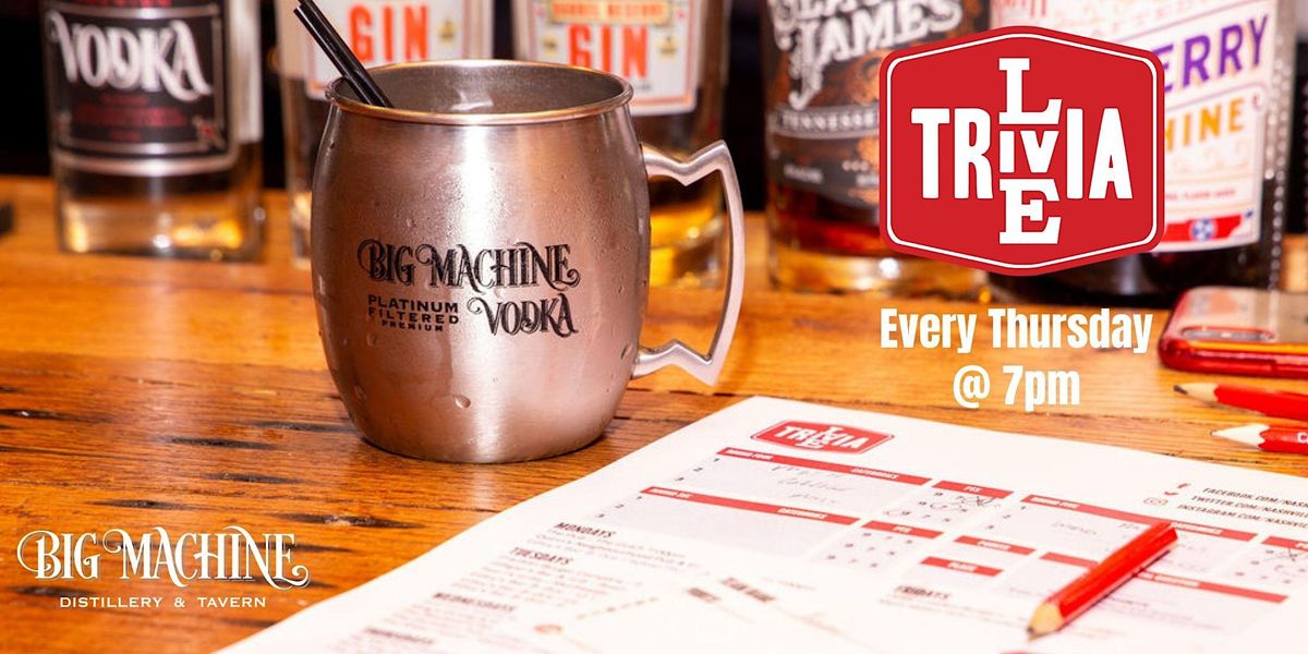 Trivia Night at Big Machine | Event in Nashville | AllEvents