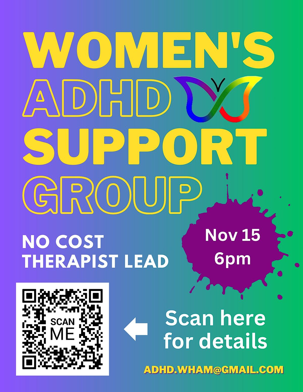 Hamilton Womens ADHD Support Group, Huntington Park Recreation Centre