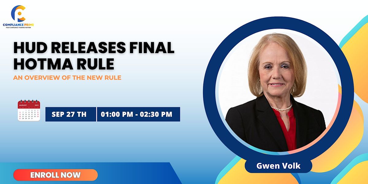 HUD Releases Final HOTMA Rule An Overview of the New Rule, September