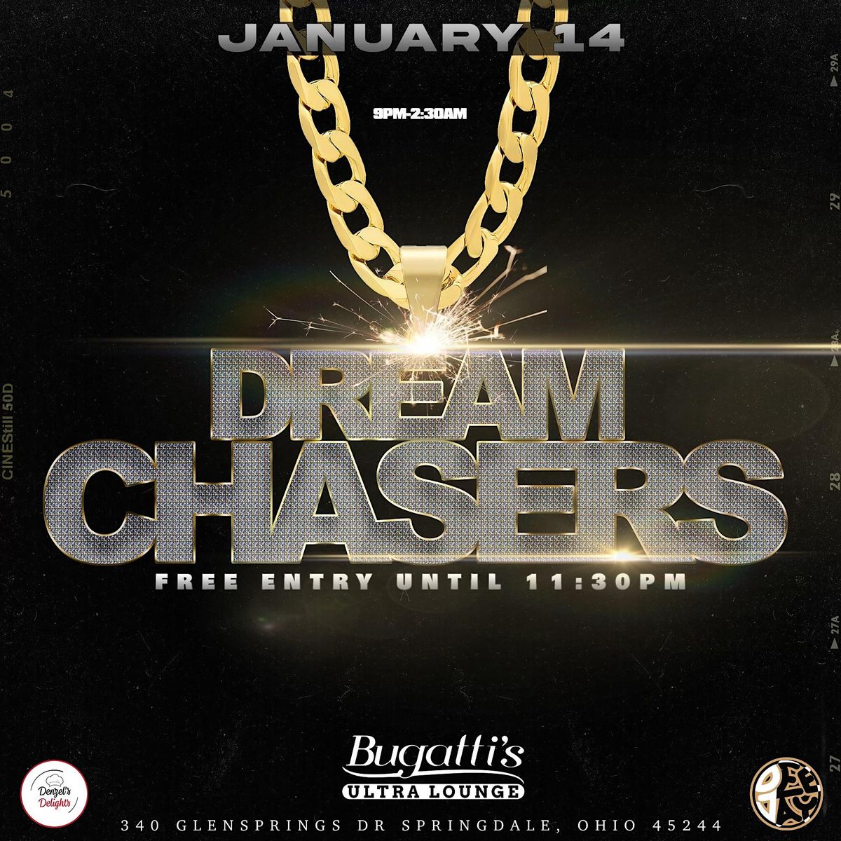 DREAM CHASERS, Bugatti's Ultra Lounge, Springdale, January 14 to