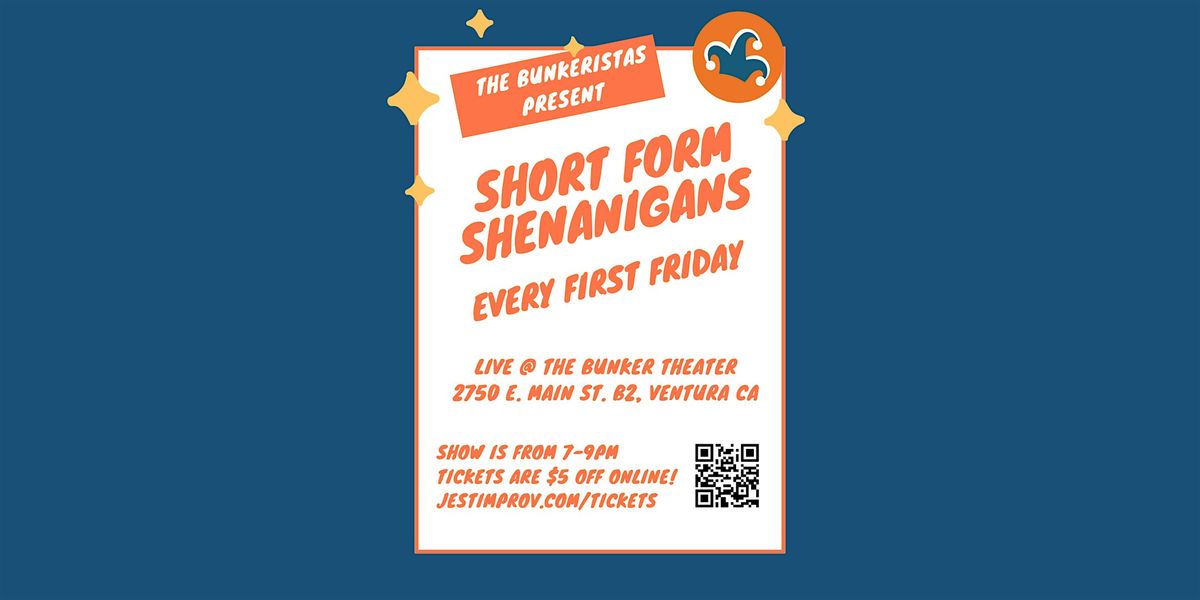 Jest Improv's First Friday Show: Short Form Shenanigans! | Event in Ventura | AllEvents