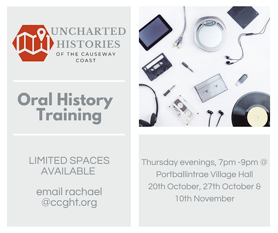 Oral History recording best practice (Uncharted Histories), Ballymoney
