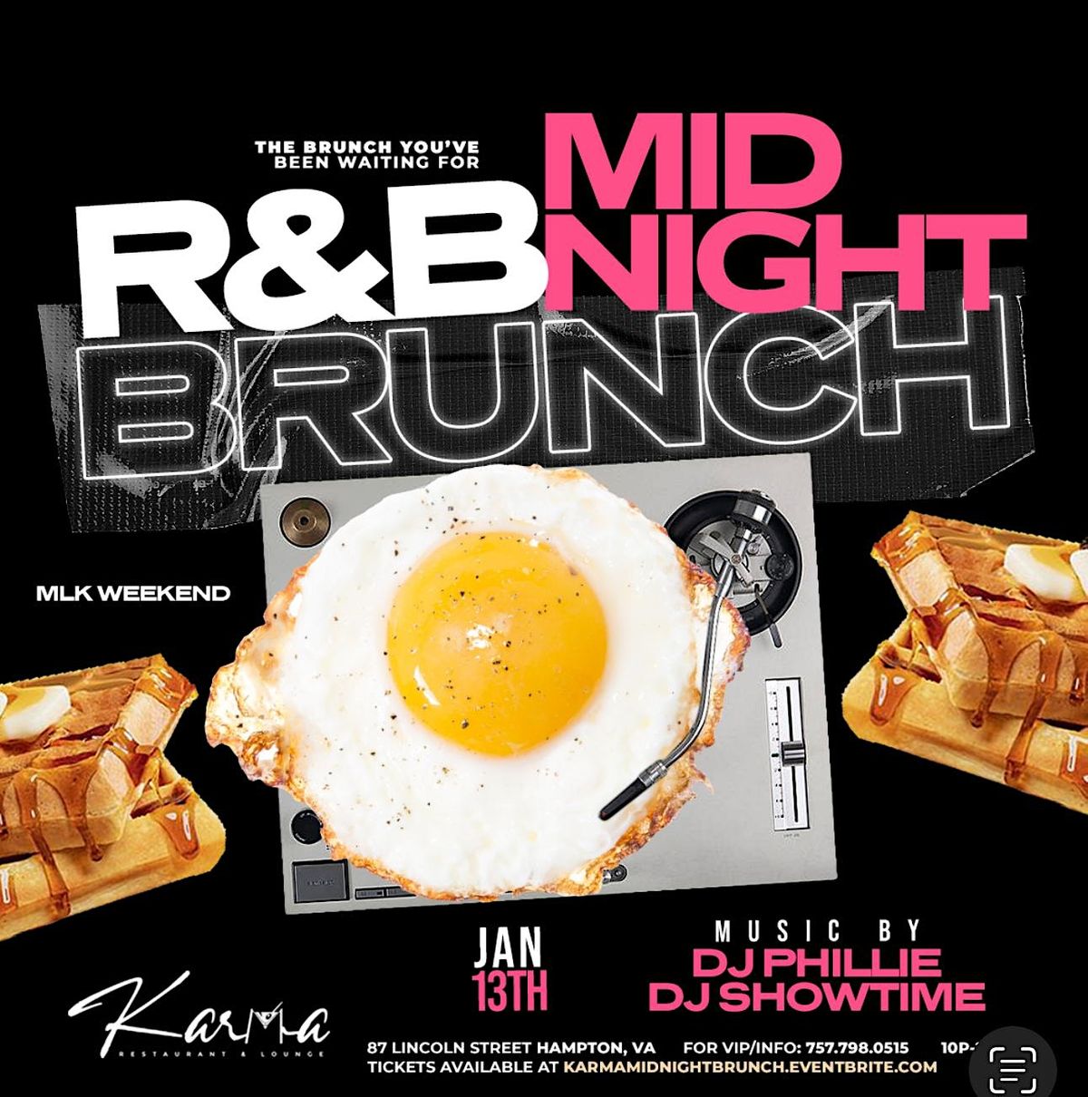 The Midnight R&B Brunch, Karma Restaurant & Lounge, Hampton, 13 January