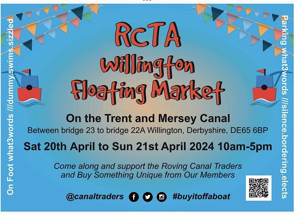 London Rcta RCTA Floating Market Trent & Mersey Canal, Willington, Derbyshire, DE65 ...