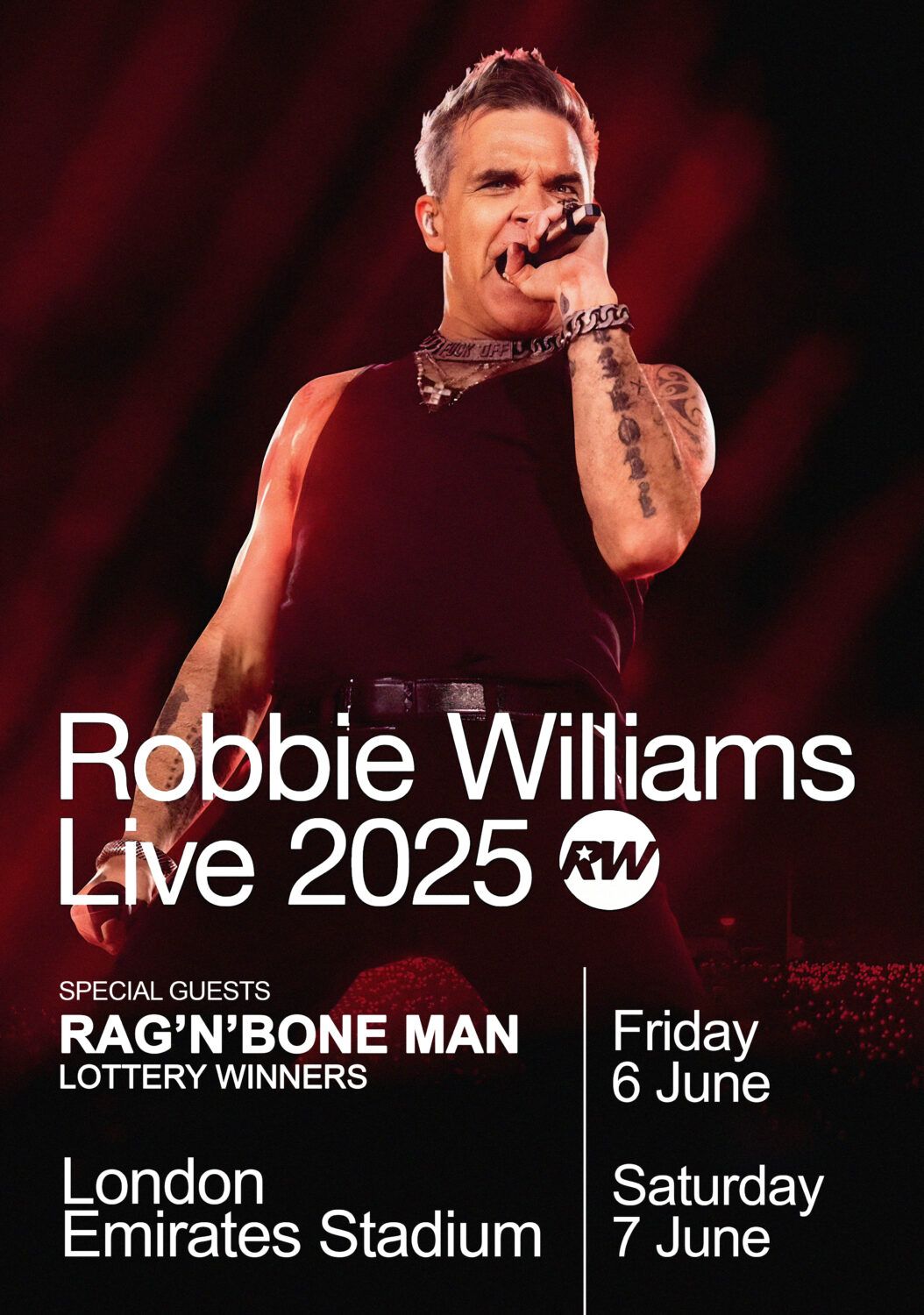 Robbie Williams London Tickets, 6 June | Event in London | AllEvents