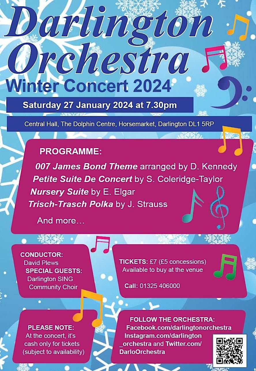 Darlington Orchestra Winter Concert 2024, The Dolphin Centre, Yarm