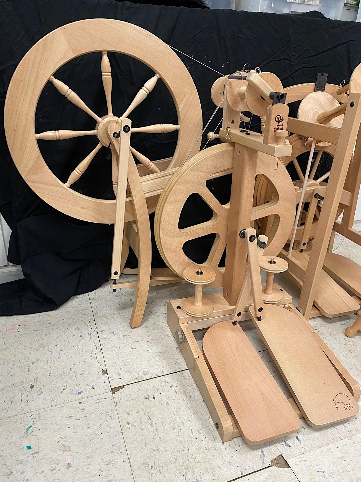 Spinning Wheel Class, Fort Lawn Community Center, 28 October 2023