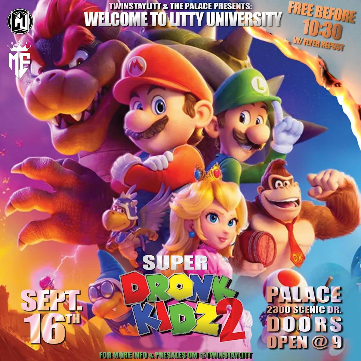 Super Dronk Kidz 2, PALACE, Baton Rouge, 16 September to 17 September ...
