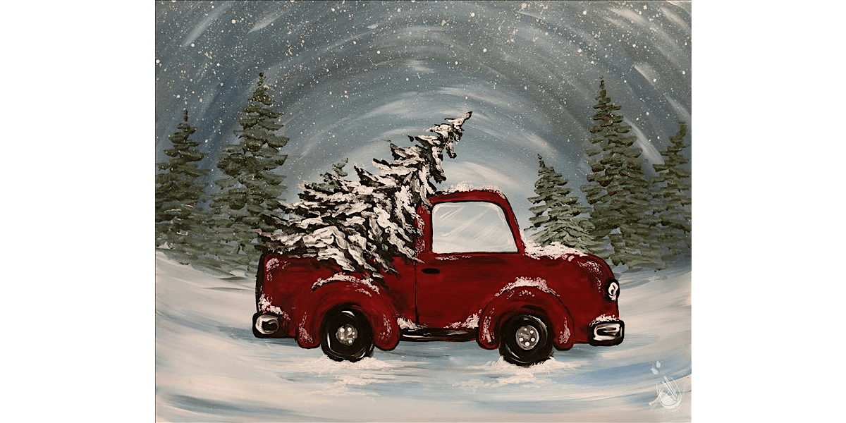 Truckin’ Through the Snow - Paint and Sip in New Braunfels | Classpop!™, 26 November | Event in New Braunfels