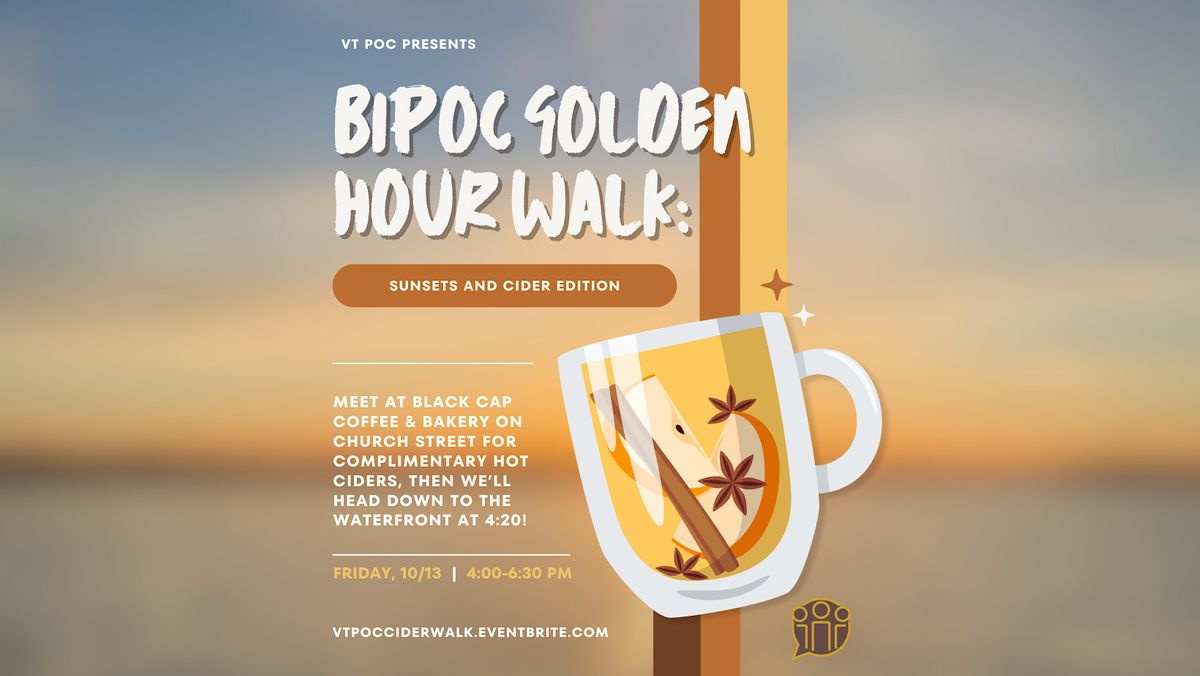 BIPOC Golden Hour Walk Sunsets & Ciders Edition!, Black Cap Coffee