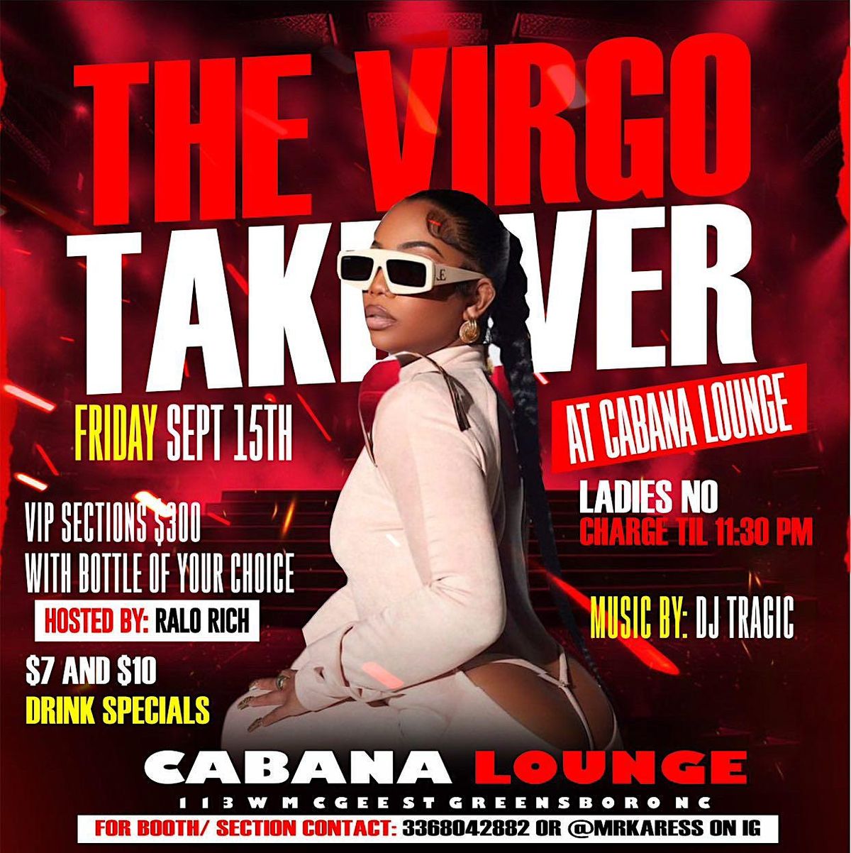 The Virgo Takeover at Cabana Lounge, Cabana Lounge, Greensboro, 15