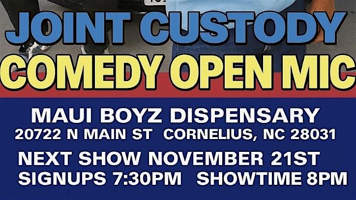 Joint Custody Comedy Open Mic, 19 December | Event in Cornelius | AllEvents