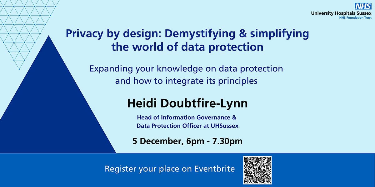 Data Protection Event Privacy by Design - Demystifying & simplifying the world of data ...