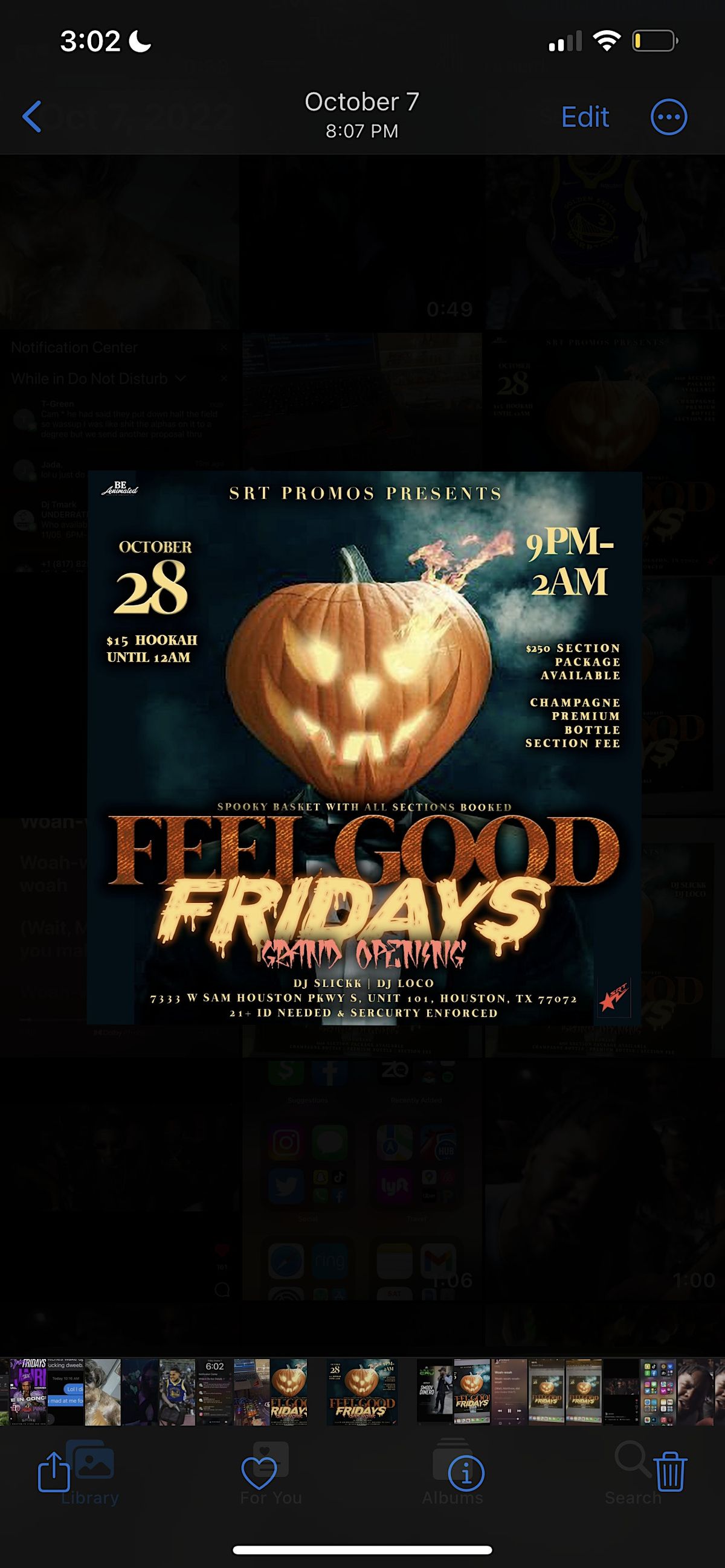 Feel Good Fridays, Daiq's, Houston, October 28 to September 28