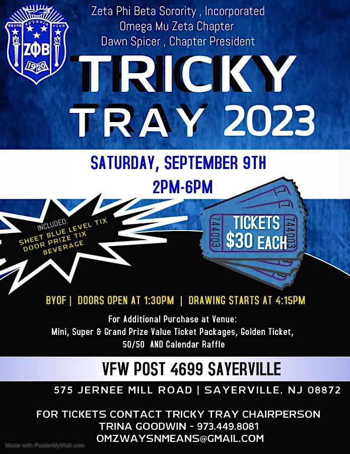 Tricky Tray 2023, Sayreville VFW Post 4699, September 9 2023 AllEvents.in