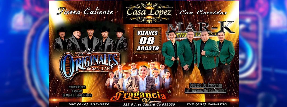 LOS ORIGINALES DE SAN JUAN & MAS in Oxnard, 8 August | Event in Oxnard | AllEvents