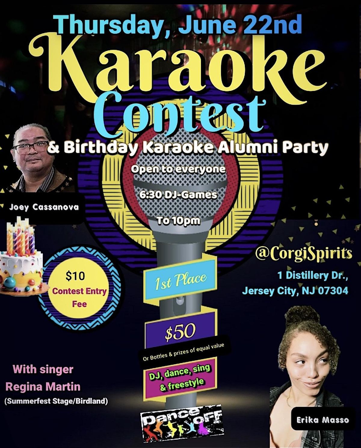 Karaoke Contest/BDay Karaoke Alumni Party, DJ+Games Spirits