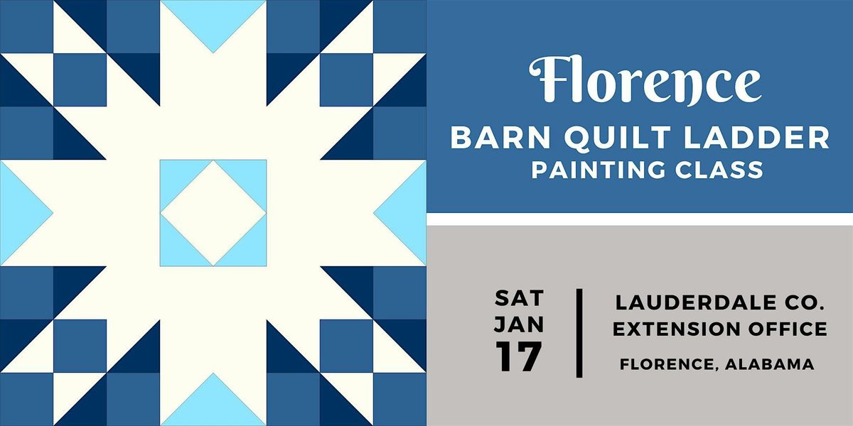 Florence Barn Quilt Ladder  Painting Class - SATURDAY, JANUARY 17, 17 January | Event in Florence | AllEvents