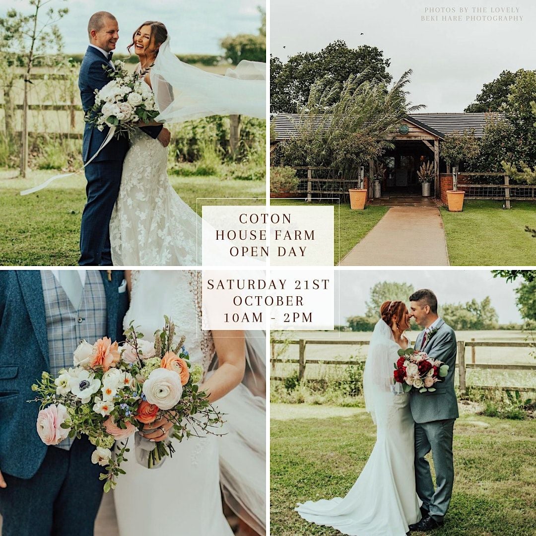 Coton House Farm Open Day, Coton House Farm Wedding Venue, Whittington