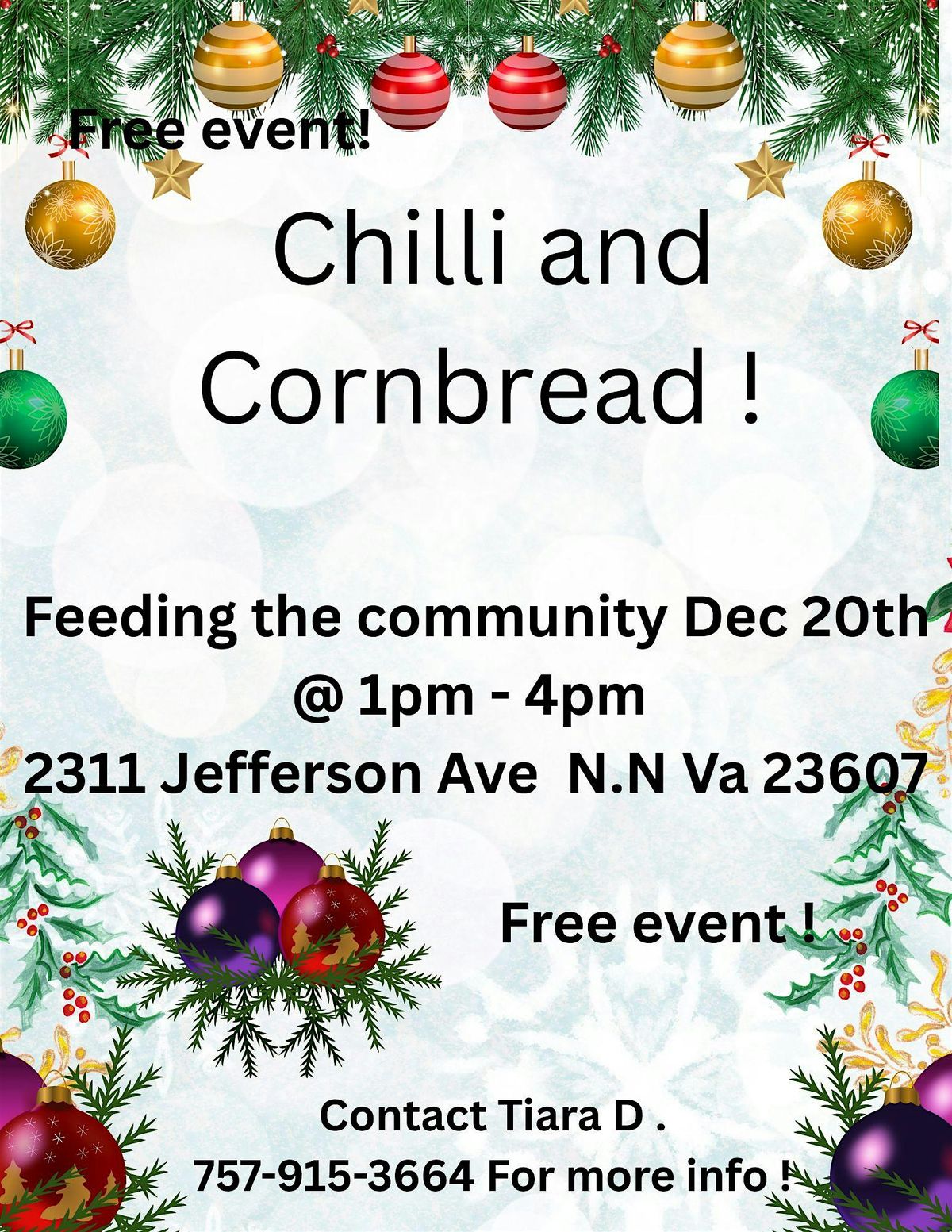 Feeding the community with love ❤️, 20 December | Event in Newport News | AllEvents