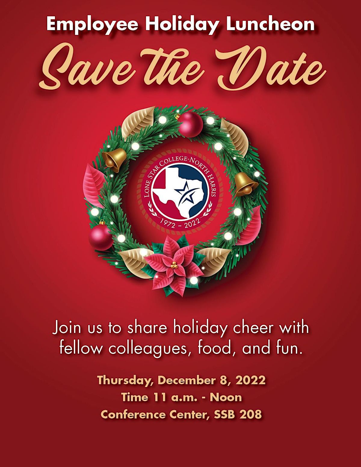 Employee Holiday Luncheon, Lone Star CollegeNorth Harris, Conference