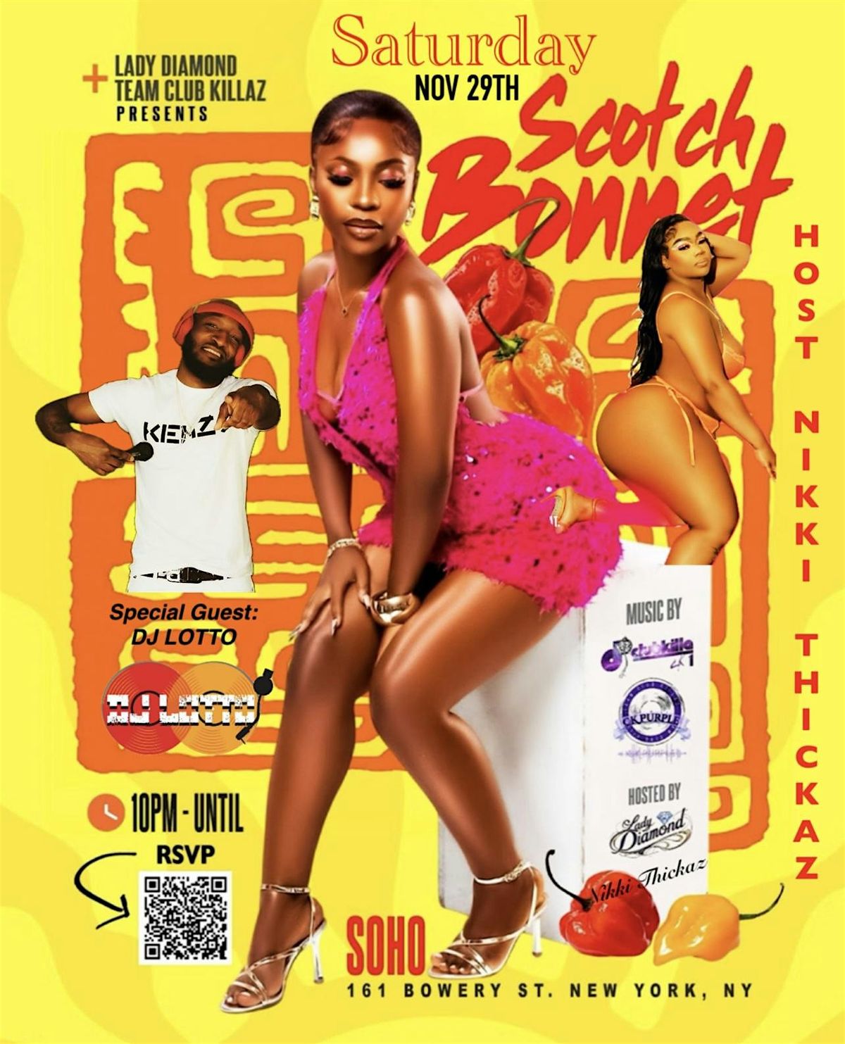 SCOTCH BONNET BASHMENT SATURDAY 11/29 w. Nikki Thikaz & DJ Lotto-161 Bowery | Event in New York | AllEvents