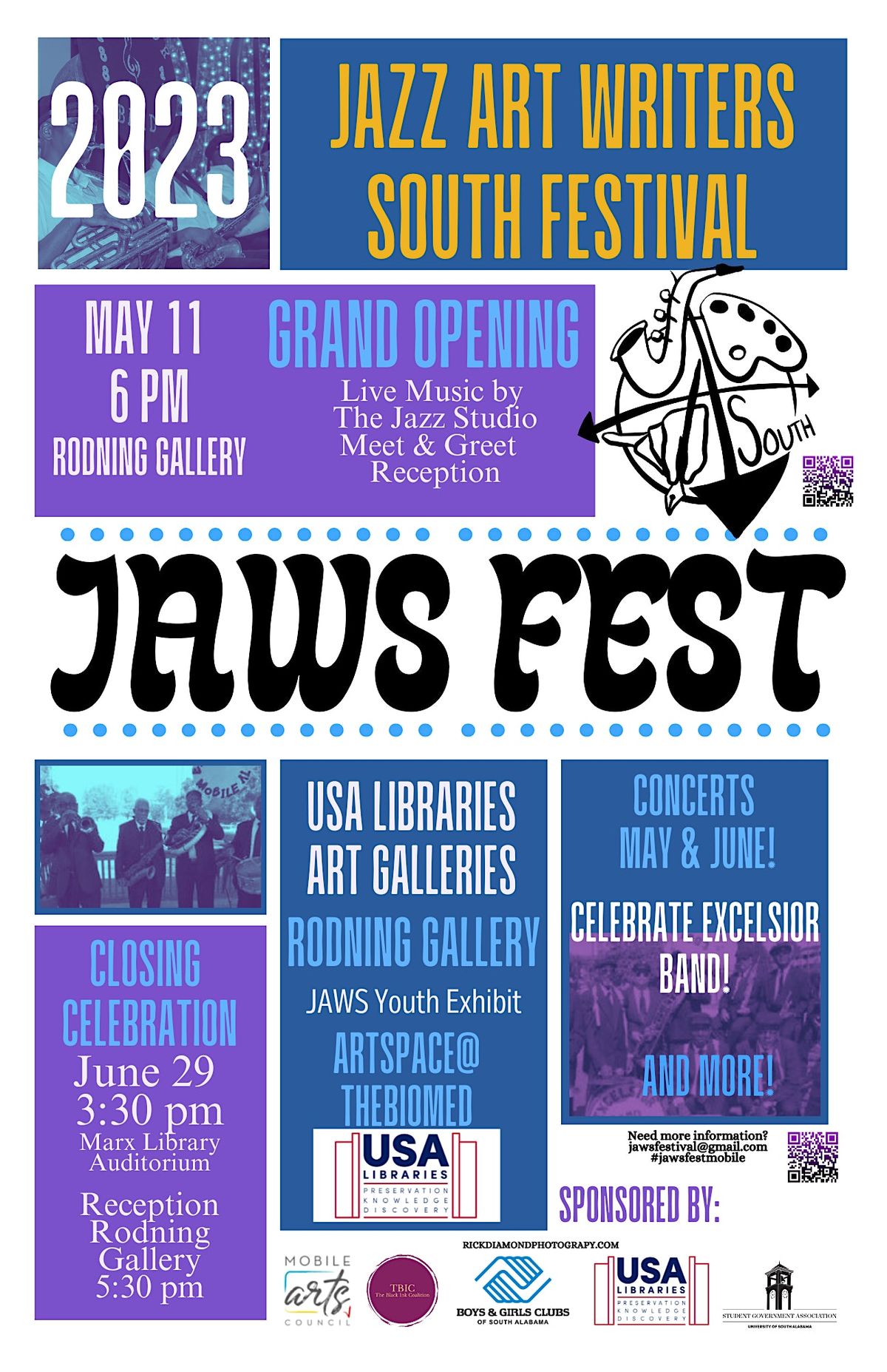 JAWS Fest Closing Celebration, Marx Library, Mobile, June 29 2023