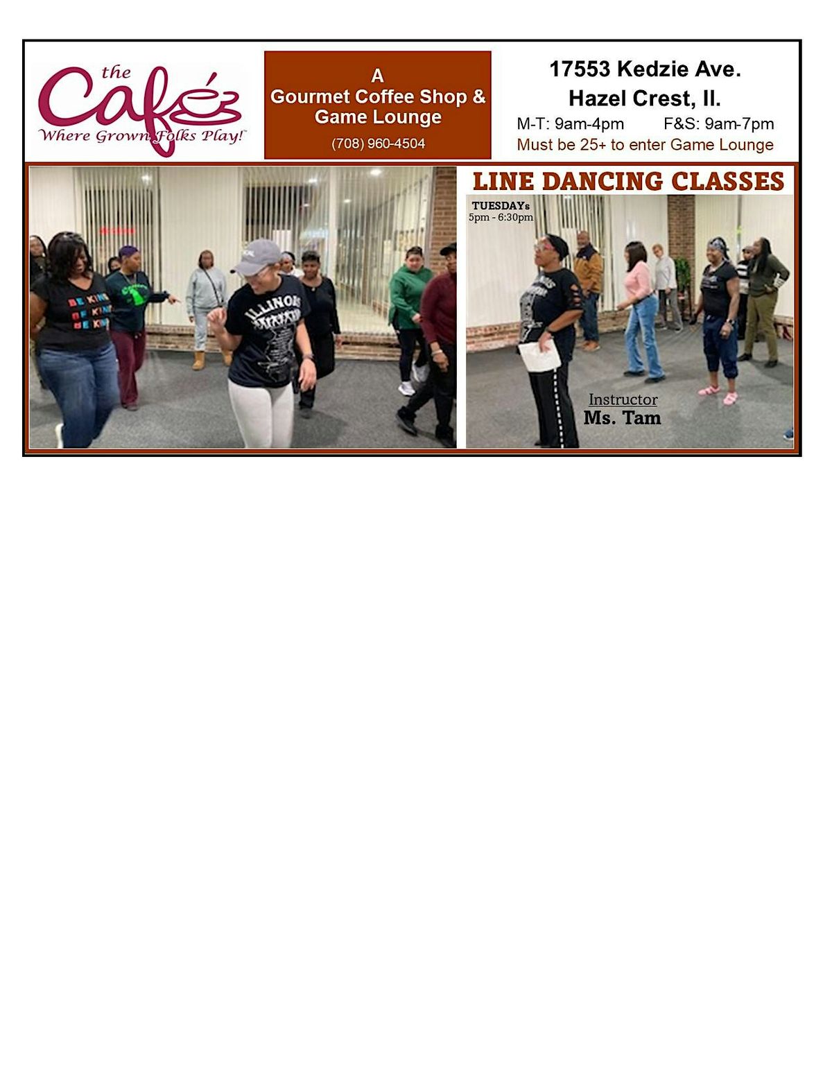 Line Dance Classes with Ms. Tam | Event in Hazel Crest | AllEvents