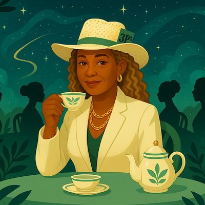 Angela Harmon · Rad Hatter logo