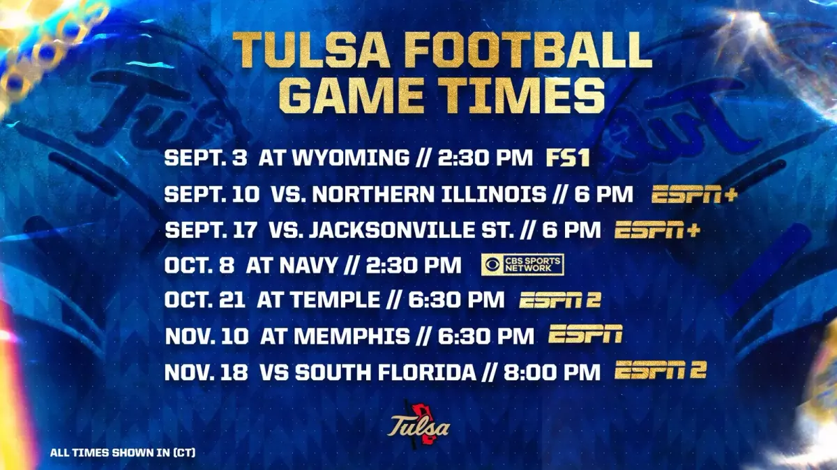 Parking Navy Midshipmen at Tulsa Golden Hurricane Football, 13 September | Event in Tulsa | AllEvents